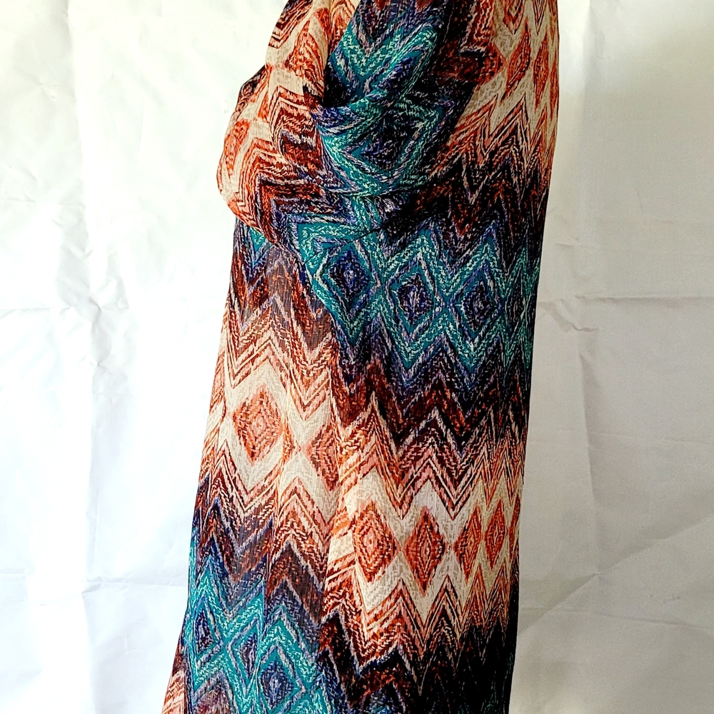 Multicolor Chevron Pattern Women's Top - image 3